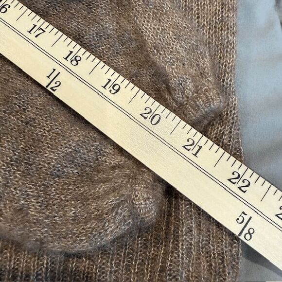 Autumn Cashmere Silk Marled Mulch Balloon Sleeve V-Neck Cardigan Size Small - Picture 10 of 11